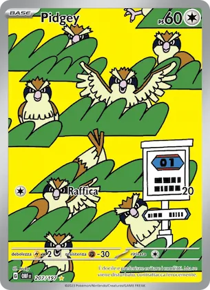 Pidgey 207 – Ossidiana Infuocata