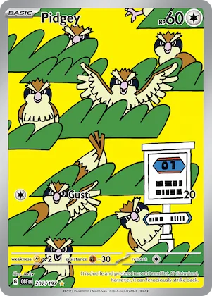 Pidgey #207 – Obsidian Flames