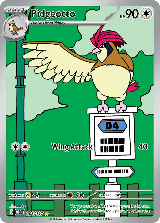 Pidgeotto #208 – Obsidian Flames