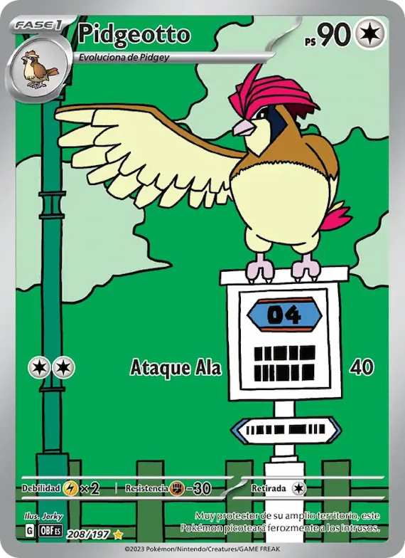 Pidgeotto 208 – Llamas Obsidianas