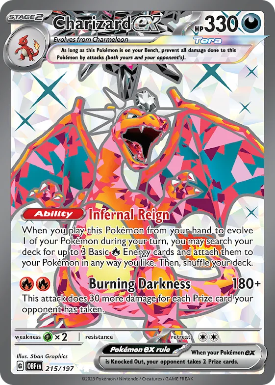 Charizard ex #215 – Obsidian Flames