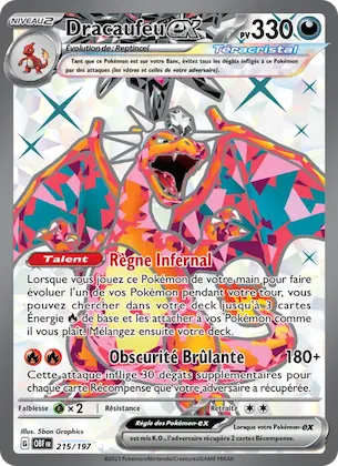 Dracaufeu-ex 215 – Flammes Obsidiennes