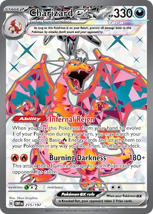 Charizard ex #215 – Obsidian Flames