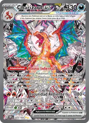 Charizard ex 223 – Llamas Obsidianas