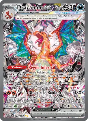 Dracaufeu-ex 223 – Flammes Obsidiennes
