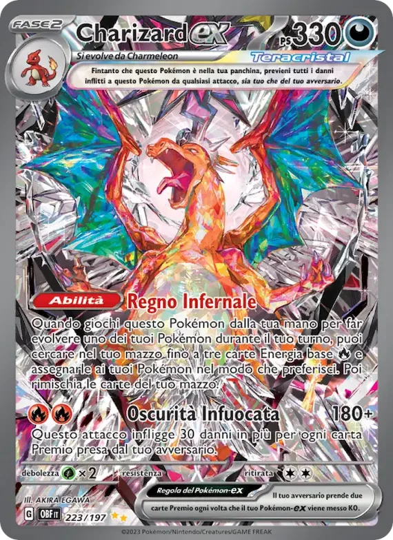 Charizard-ex 223 – Ossidiana Infuocata