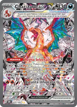 Charizard-ex 223 – Ossidiana Infuocata