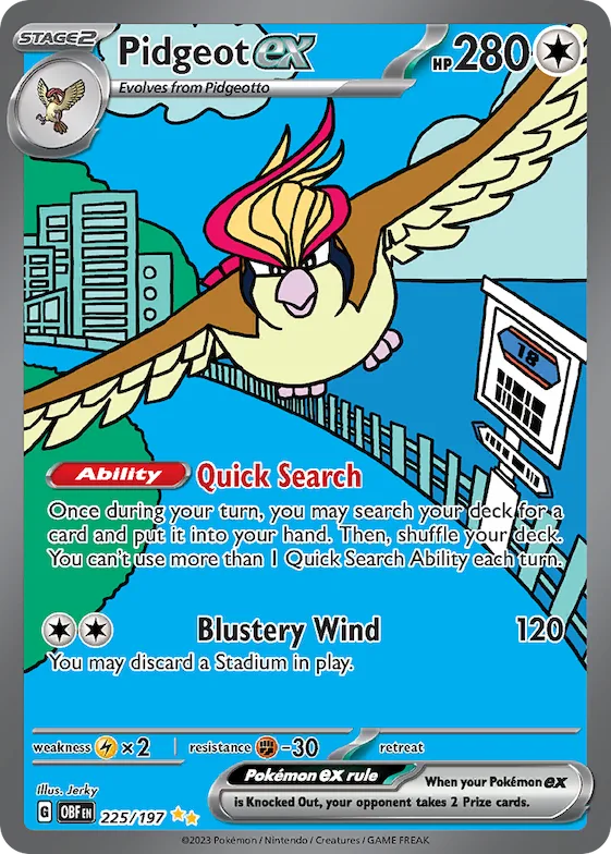 Pidgeot ex #225 – Obsidian Flames
