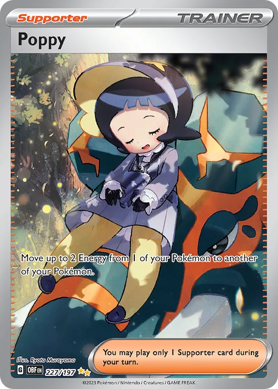 Poppy #227 – Obsidian Flames