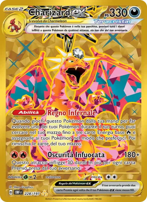 Charizard-ex 228 – Ossidiana Infuocata