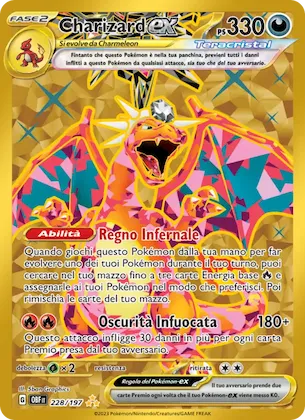 Charizard-ex 228 – Ossidiana Infuocata
