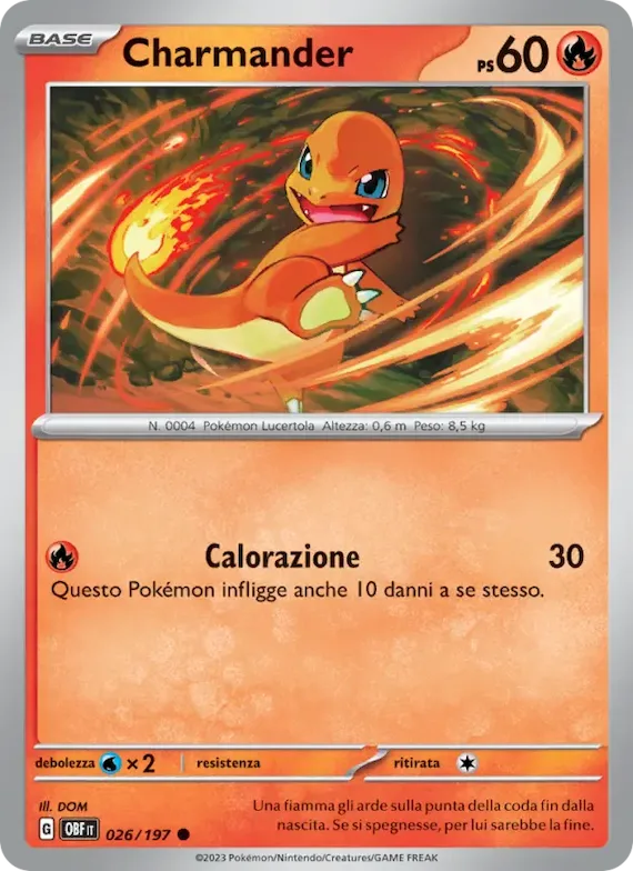 Charmander 26 – Ossidiana Infuocata