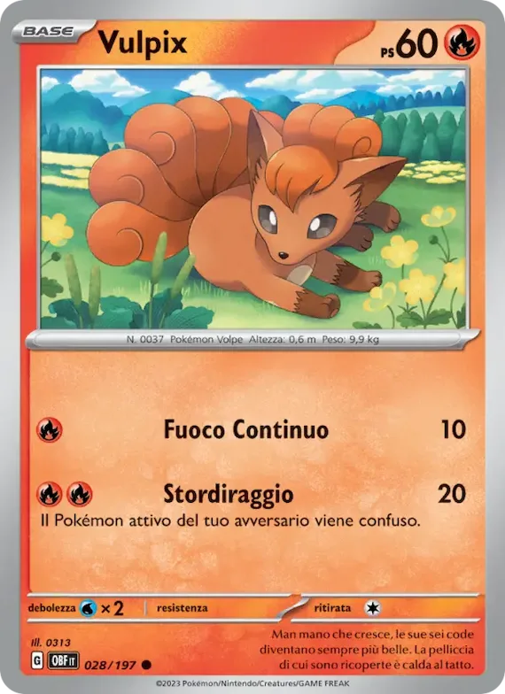 Vulpix 28 – Ossidiana Infuocata