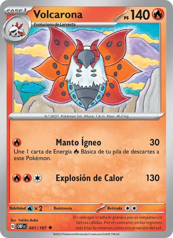 Volcarona 41 – Llamas Obsidianas