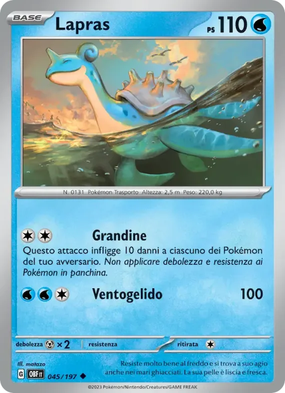 Lapras 45 – Ossidiana Infuocata