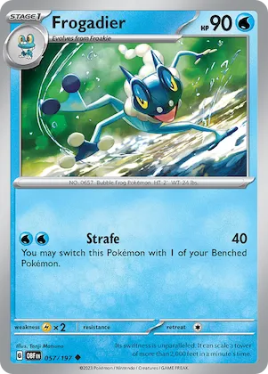 Frogadier #57 – Obsidian Flames