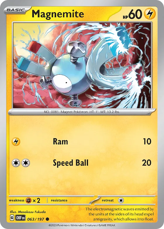 Magnemite 63 – Obsidiana em Chamas