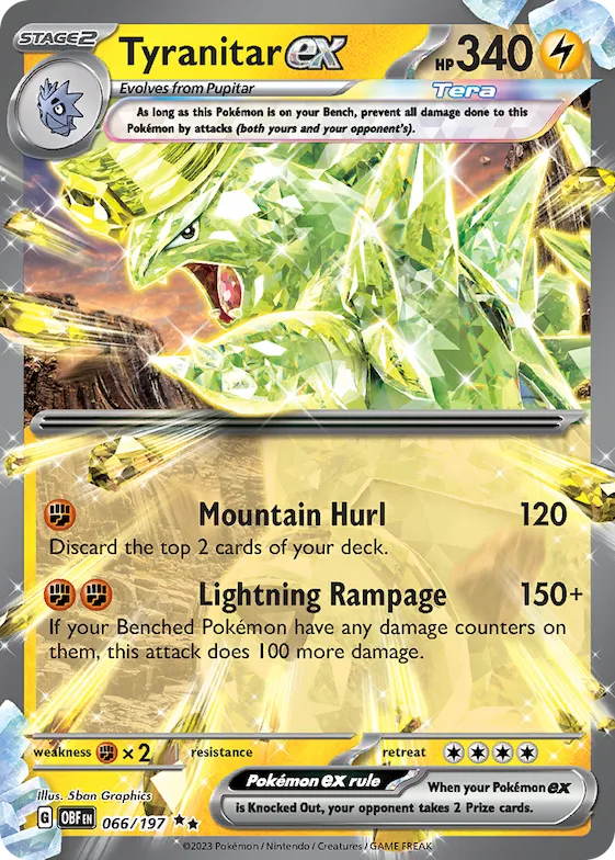 Tyranitar ex #66 – Obsidian Flames