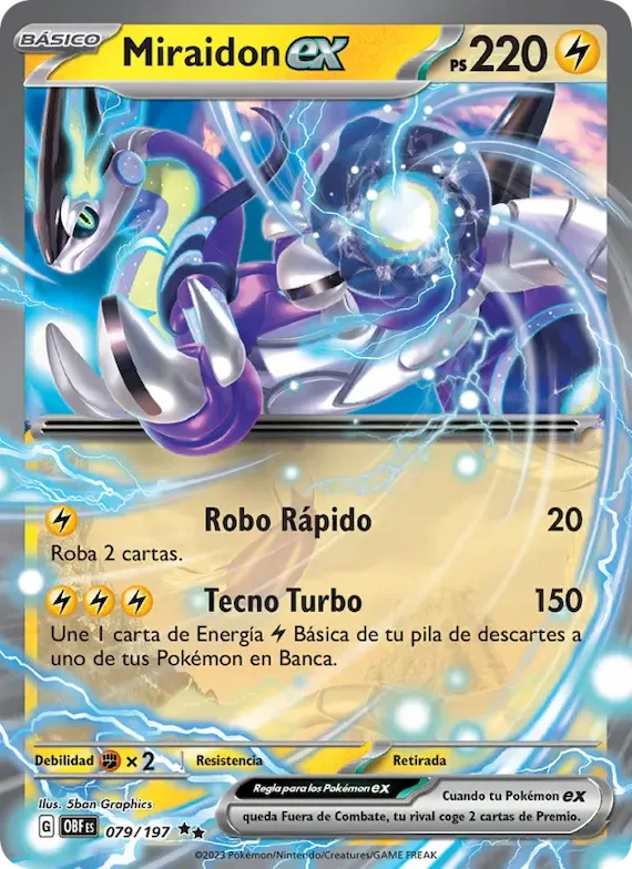Miraidon ex 79 – Llamas Obsidianas