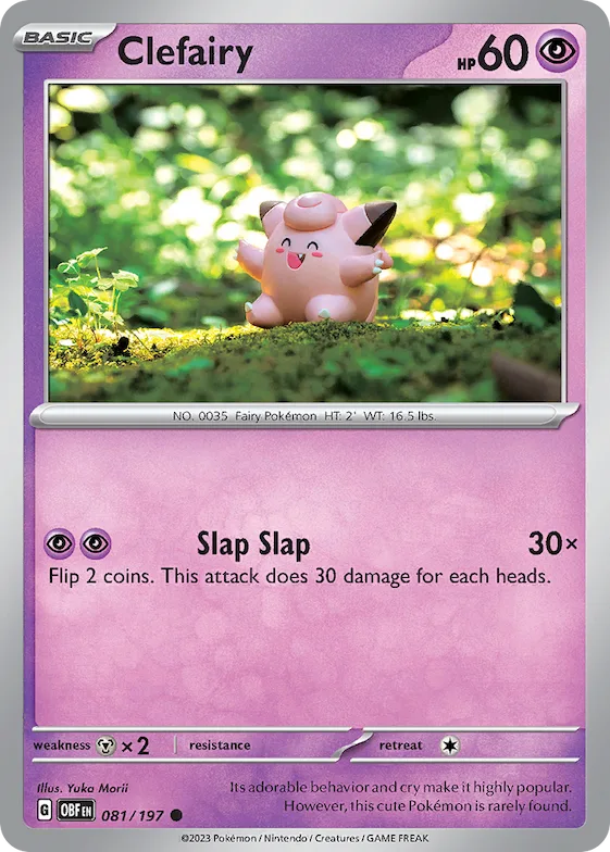 Clefairy #81 – Obsidian Flames