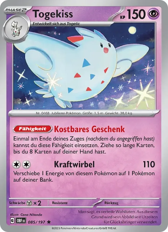 Togekiss 85 – Obsidian Flammen