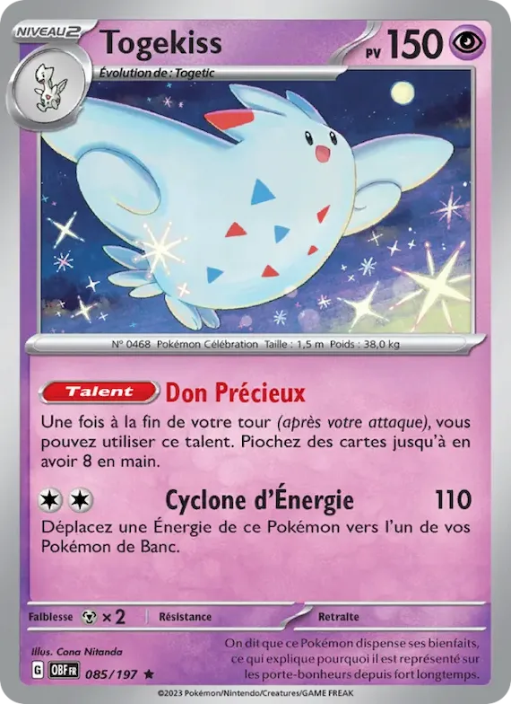 Togekiss 85 – Flammes Obsidiennes