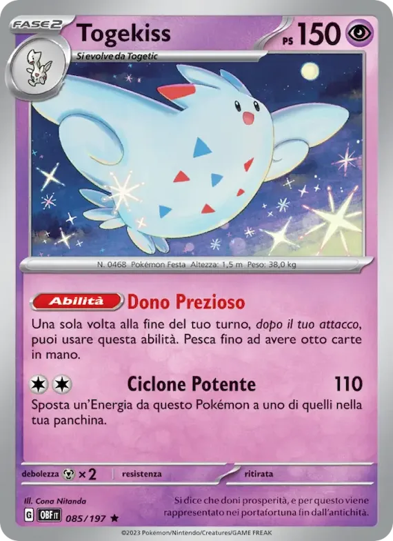 Togekiss 85 – Ossidiana Infuocata