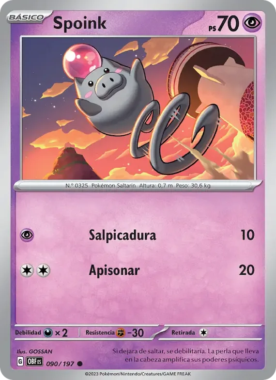 Spoink 90 – Llamas Obsidianas