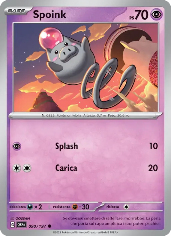 Spoink 90 – Ossidiana Infuocata