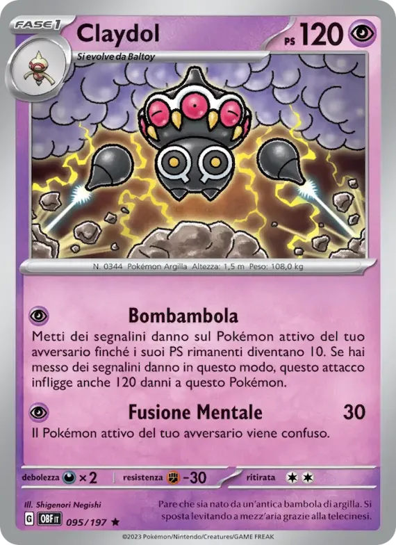 Claydol 95 – Ossidiana Infuocata