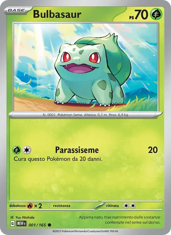 Bulbasaur 1 – Scarlatto e Violetto – 151