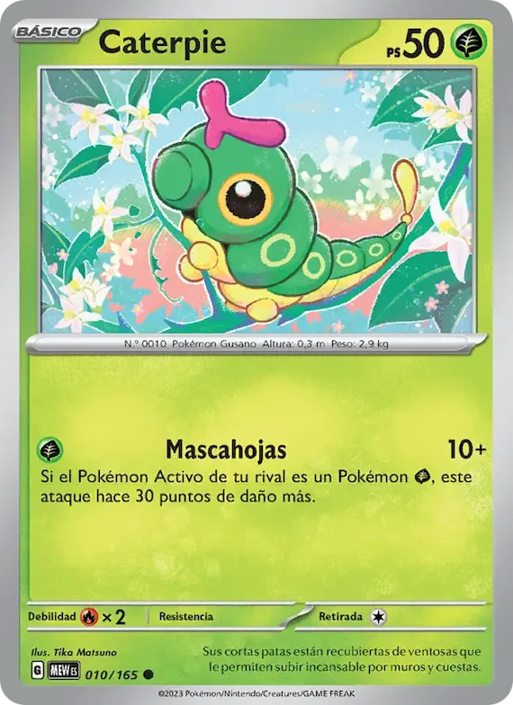 Caterpie 10 – Escarlata y Púrpura – 151
