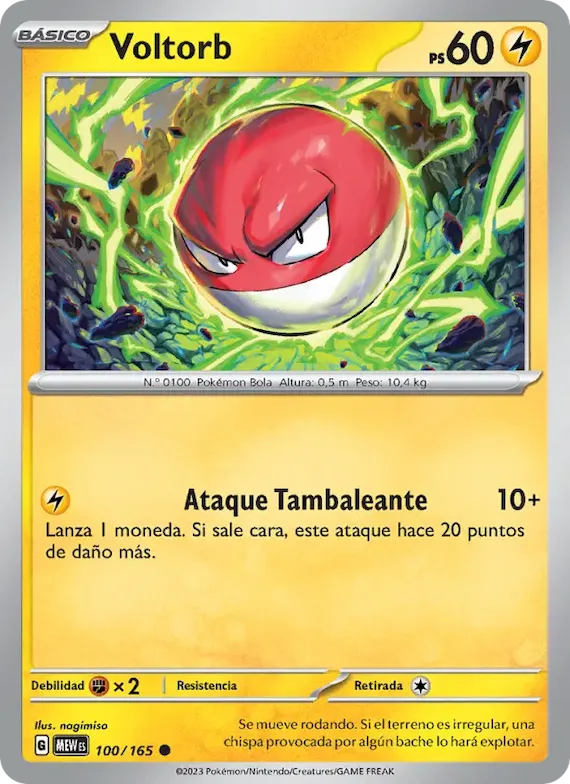 Voltorb 100 – Escarlata y Púrpura – 151