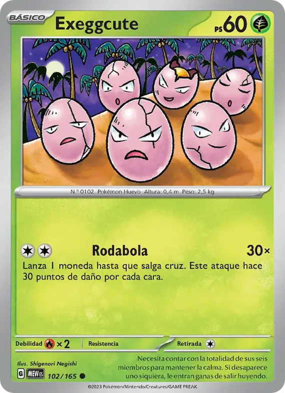 Exeggcute 102 – Escarlata y Púrpura – 151