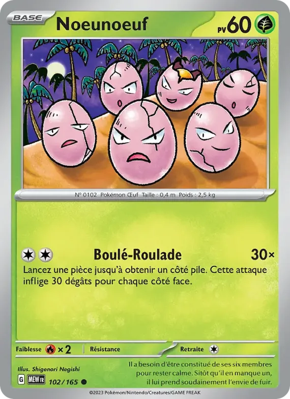 Noeunoeuf 102 – Écarlate et Violet – 151