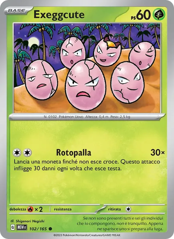 Exeggcute 102 – Scarlatto e Violetto – 151