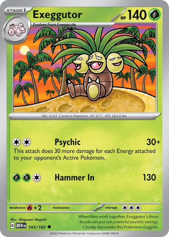 Exeggutor 103 – Escarlate e Violeta – 151