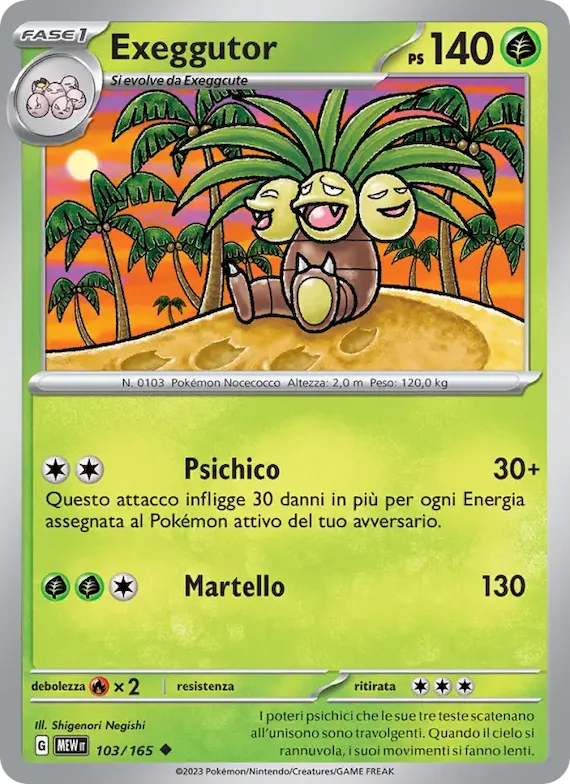 Exeggutor 103 – Scarlatto e Violetto – 151