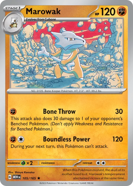 Marowak #105 – Scarlet & Violet 151