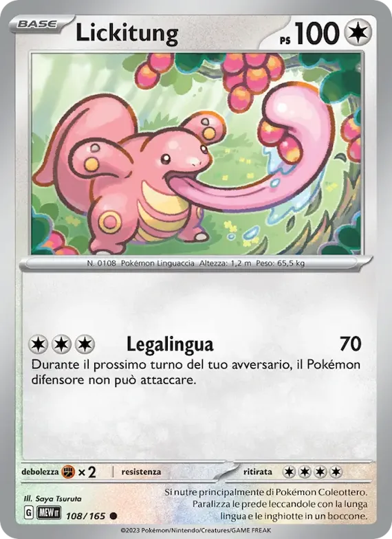 Lickitung 108 – Scarlatto e Violetto – 151