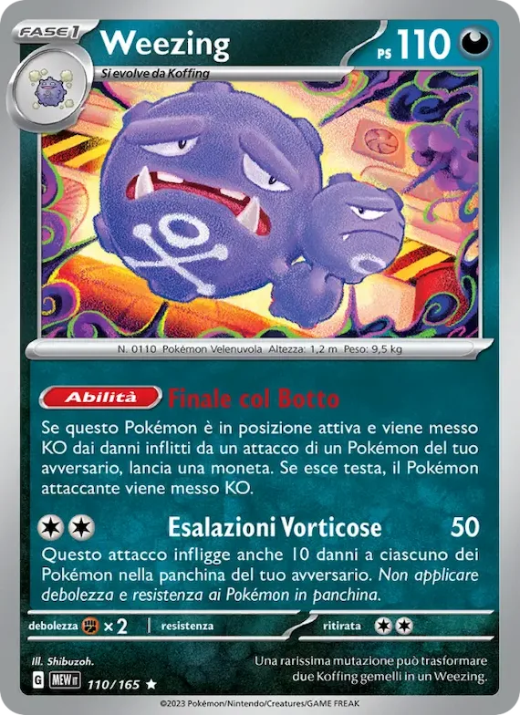Weezing 110 – Scarlatto e Violetto – 151