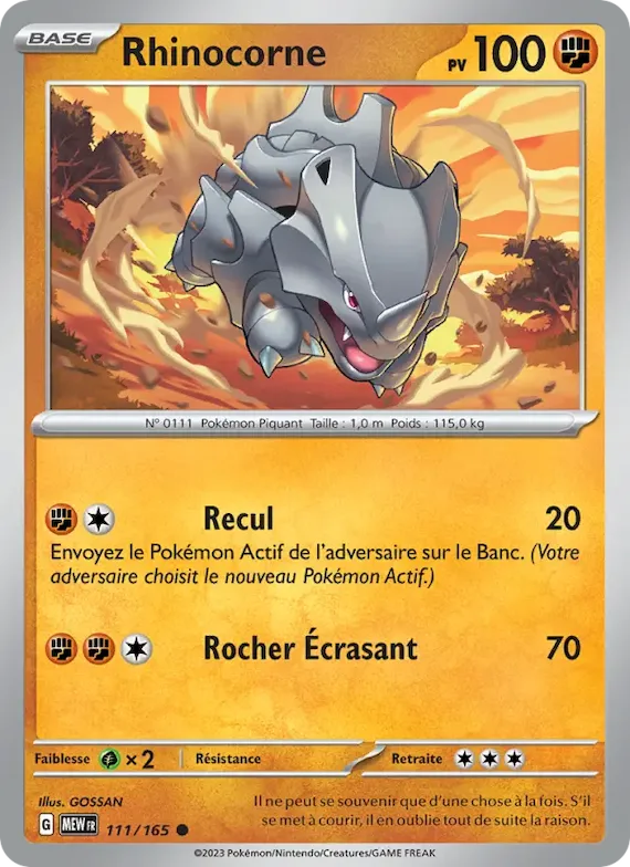 Rhinocorne 111 – Écarlate et Violet – 151