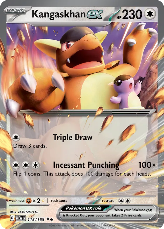 Kangaskhan ex #115 – Scarlet & Violet 151