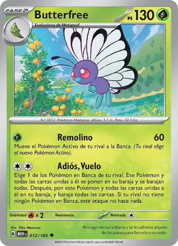Butterfree 12 – Escarlata y Púrpura – 151