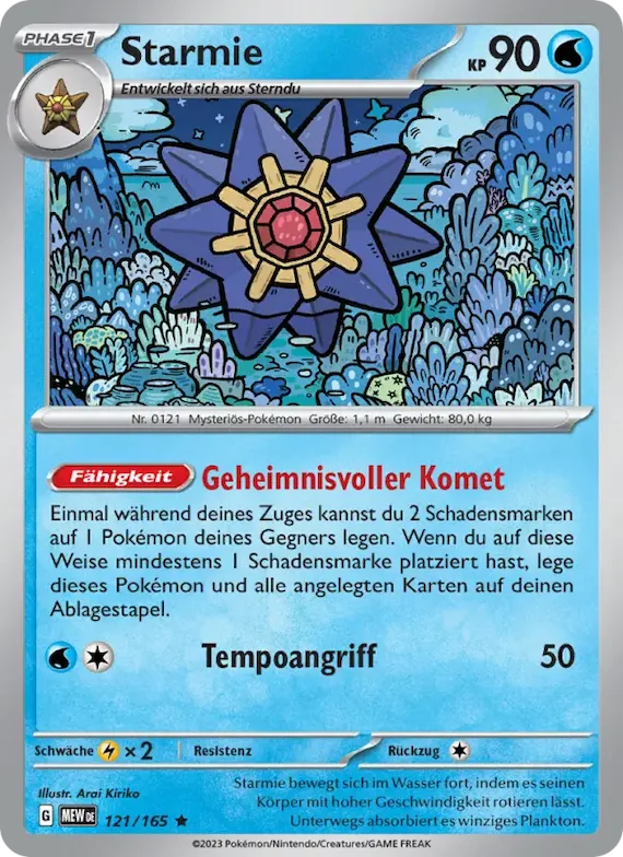 Starmie 121 – Karmesin & Purpur – 151