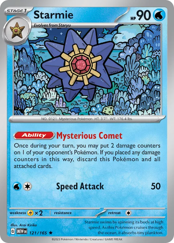 Starmie 121 – Escarlate e Violeta – 151