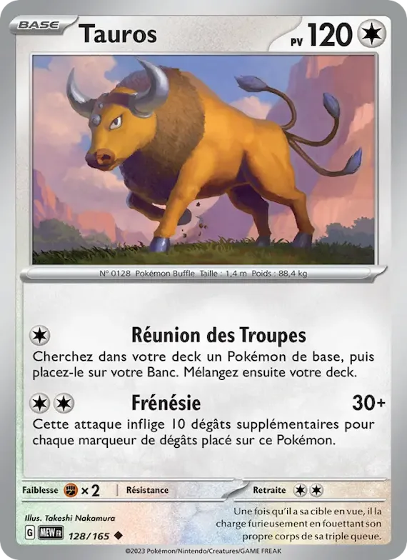 Tauros 128 – Écarlate et Violet – 151