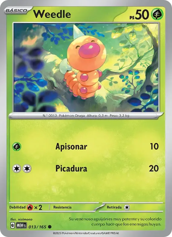 Weedle 13 – Escarlata y Púrpura – 151