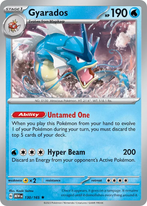 Gyarados 130 – Escarlate e Violeta – 151