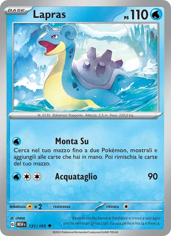 Lapras 131 – Scarlatto e Violetto – 151